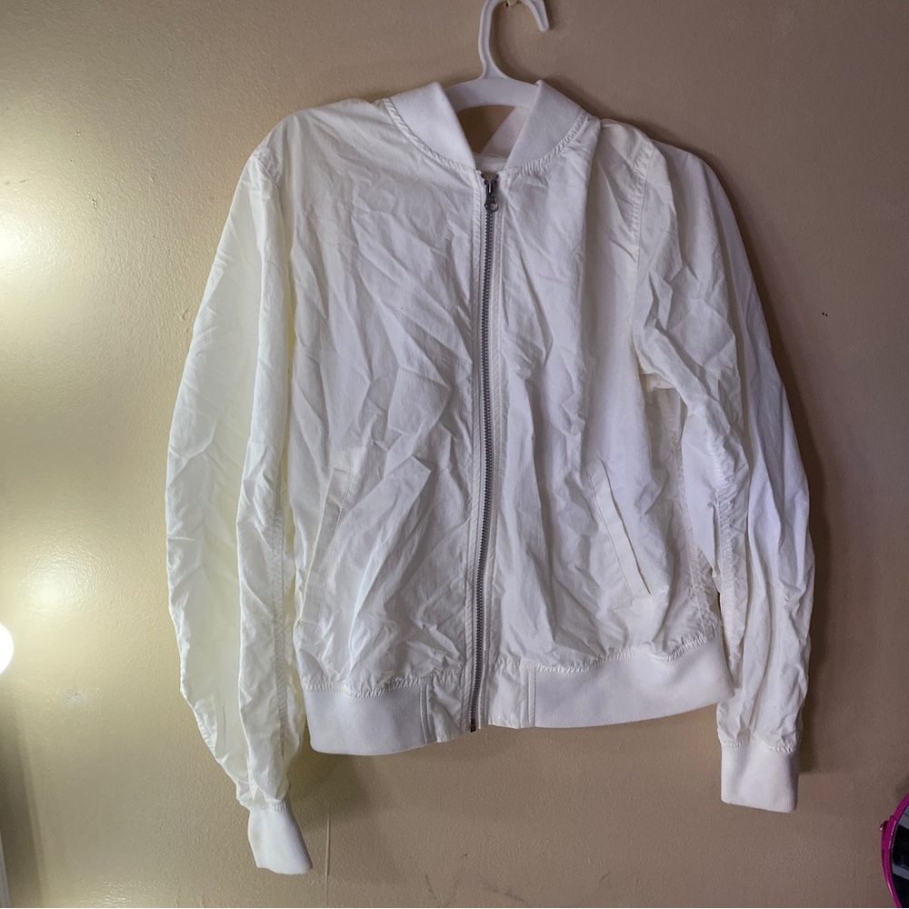 White Bomber Jacket